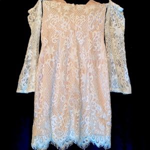 Off-shoulder Lace Dress